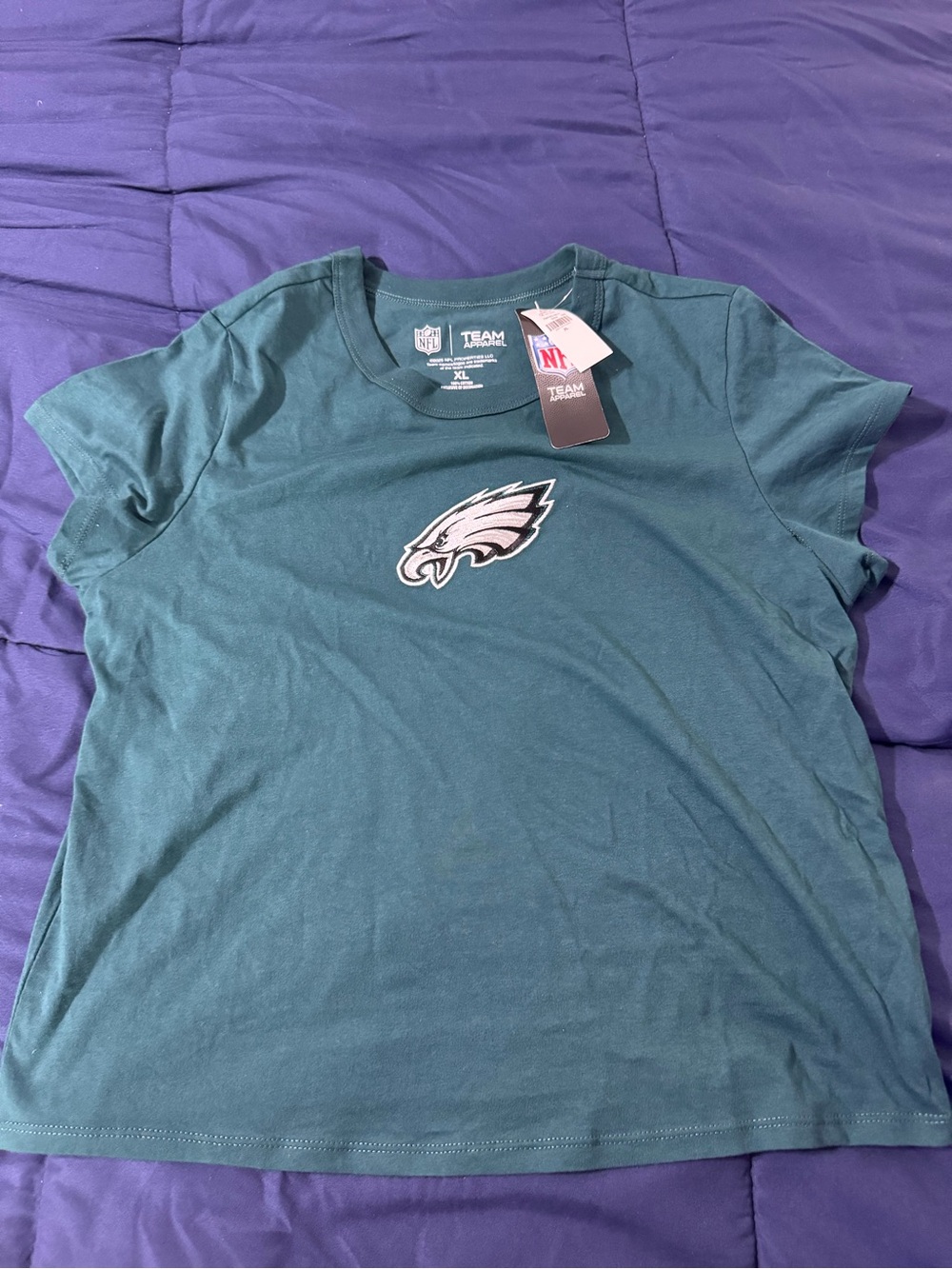 Women’s Philadelphia Eagles NFL Tee Green XL NWT